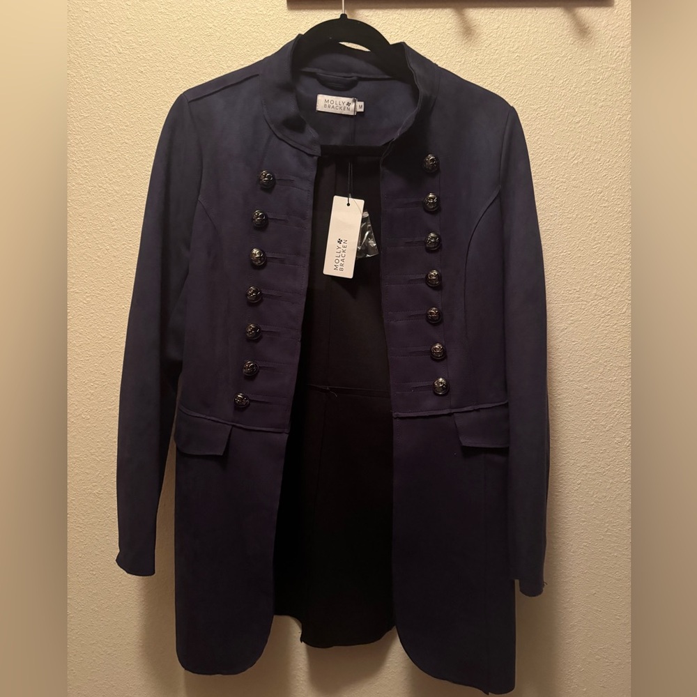 Molly Bracken NWT Navy Military Style Women's Jacket